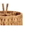 Cutlery basket Gift Decor Brown Metal Water hyacinth 20 x 30 x 20 cm (12 Units)