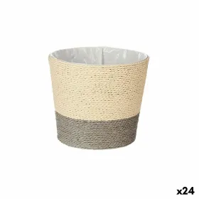 Kasvit Ibergarden Harmaa Köysi Muovinen 19,5 x 16,5 x 19,5 cm (24 osaa)