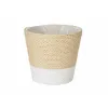 Planter Ibergarden White Rope Plastic 14 x 12,5 x 14 cm 14 x 13 x 14 cm (24 Units)