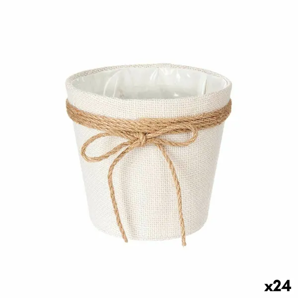 Kabantis šviestuvas Ibergarden Balta Ruda Audinys Lasas 16 x 15 x 16 cm 16 x 15 x 17 cm (24 vnt.)