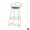 Табурет Gift Decor Синий Позолоченный полиэстер Железо 51 x 94 x 52 cm (2 штук)