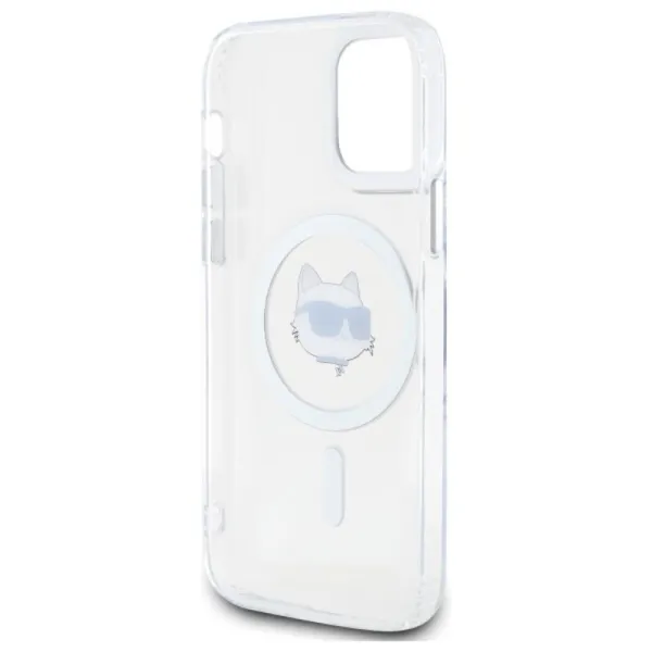 Karl Lagerfeld IML Metal Choupette Head MagSafe - Case for iPhone 12 / iPhone 12 Pro (White)