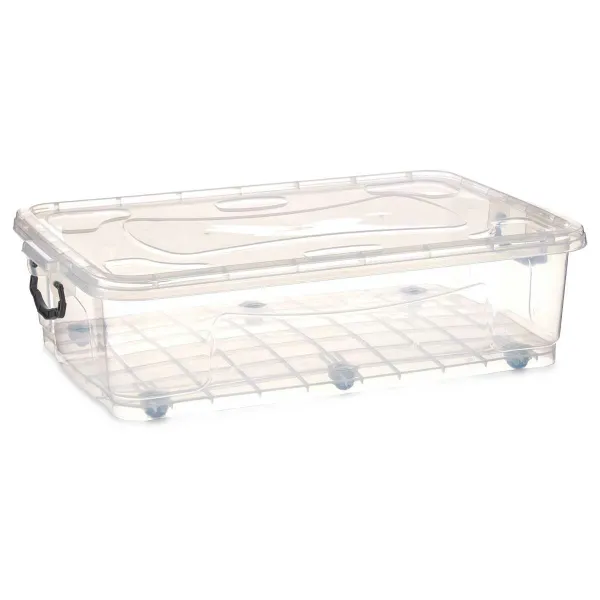 Sandėliavimo dėžė su ratukais Kipit Skaidrus Plastmasinis 40 L 46,5 x 20 x 72,2 cm (6 vnt.)