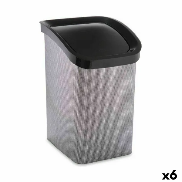 Šiukšlių dėžė Berilo Tamsiai pilka Plastmasinis 23 L Savivartis sunkvežimis (6 vnt.)