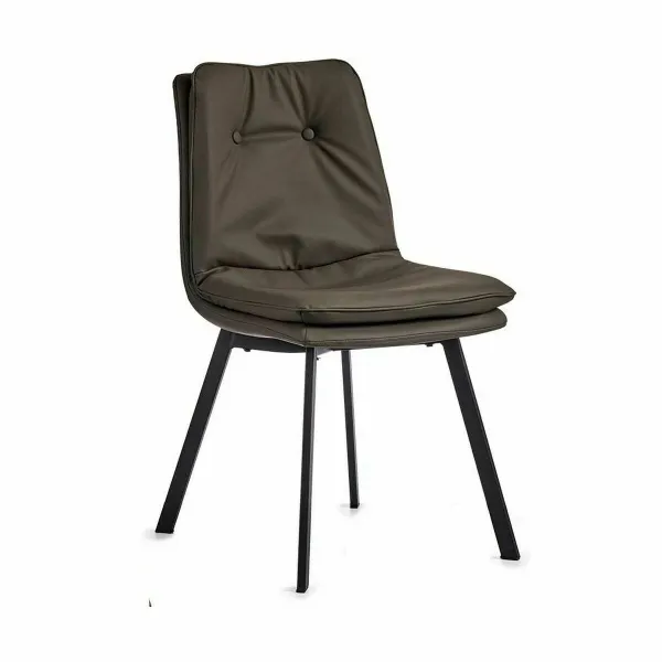 Fotelis Gift Decor Juoda Pilka 62 x 85 x 47 cm Mygtukais (2 vnt.)