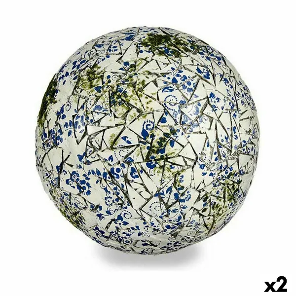 Koristeellinen puutarhahahmo Ibergarden Polyresiini Kamuolys 31,5 x 31,5 x 31,5 cm (2 osaa)