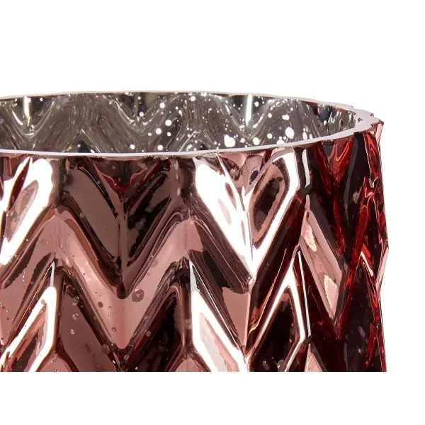 Vaza Gift Decor Rožinė Stiklas (kviečio) varpa Graviravimas 11,3 x 19,5 x 11,3 cm (6 vnt.)