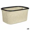 Pyykkikori Kipit Musta Kerma Muovinen 36 L 36 x 25,5 x 52,5 cm (12 osaa)