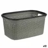 Skalbinių krepšys Kipit Juoda Pilka Plastmasinis 36 L 36 x 25,5 x 53 cm (12 vnt.)