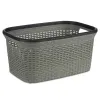 Skalbinių krepšys Kipit Juoda Pilka Plastmasinis 36 L 36 x 25,5 x 53 cm (12 vnt.)