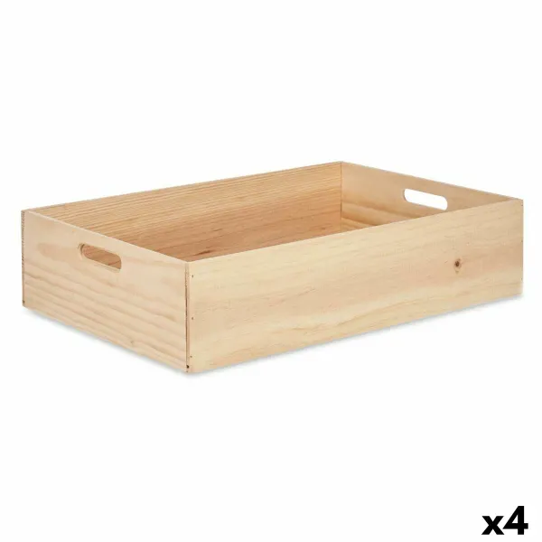Koristerasia Gift Decor Luonnollinen Mäntypuu mänty (4 osaa)