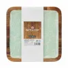 Galda rotājums Gift Decor Balts Brūns Zaļš Poliesters Sveķi Mango koks 25 x 25 cm 25,4 x 2,54 x 25,4 cm Augu lapa (6 gb.)