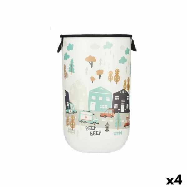Pyykkikori Kipit Kangas Muovinen Lasten Tie 40 L 34 x 52,3 x 34 cm (4 osaa)