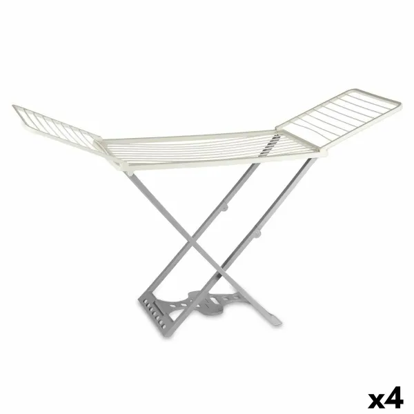 Folding clothes line Kipit Pompeya Anthracite Resin polypropylene 190 x 56 x 115 cm 56 x 7 x 121 cm (4 Units)