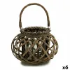 Žibintas Gift Decor Ruskea korihuonekalut Lasi 30 x 18,5 x 23 cm (6 osaa)