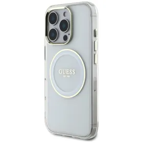 Guess IML Metal Colored Circle Classic Logo MagSafe - Case for iPhone 16 Pro (white)