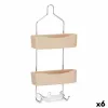 Kylpyhuonehyllyt Berilo Beige Metalli Muovinen 28 x 60 x 14 cm (6 osaa)