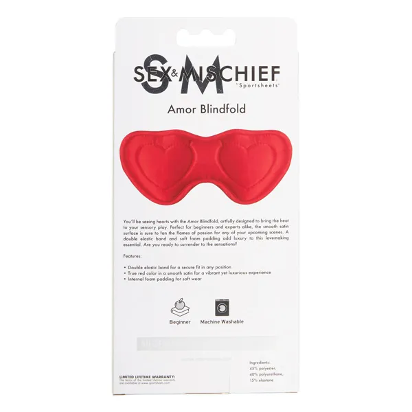 Blindfold Sportsheets Sex & Mischief Red