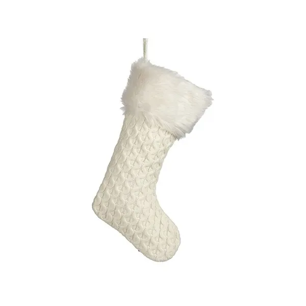 Joulukuusenpallo Krist+ FG09-20493C Valkoinen Joulusukka 28 x 4 x 46 cm (12 osaa)