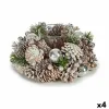 Ziemassvētku Sveces Turētājs Krist+ Balts Caurspīdīgs Sudrabains 19 x 9 x 19 cm (4 gb.)