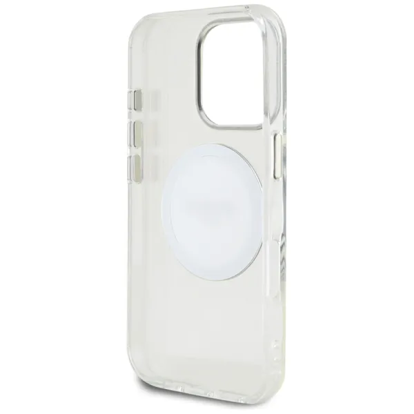 Guess IML Metal Colored Circle Classic Logo MagSafe - Case for iPhone 16 Pro (white)