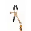 Nipple Clamps Chain Sportsheets Amber Beaded