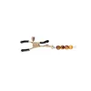 Nipple Clamps Chain Sportsheets Amber Beaded