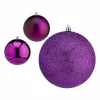 Joulupallosetti Krist+ Purppura Muovinen Ø 12 cm (6 osaa)