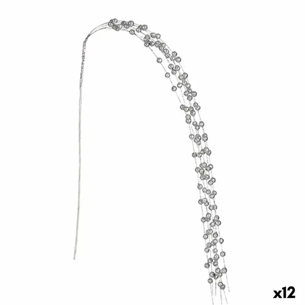 Ветка Krist+ Серебристый шары 140 cm (12 штук)