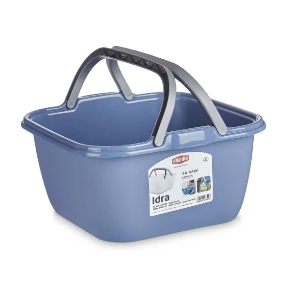 Pyykkikori Stefanplast Muovinen 13 L 36 x 18 x 34,5 cm 36 x 18 x 36,5 cm Kahvoilla (48 osaa)