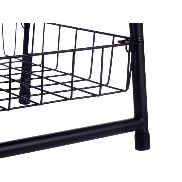 Plaukti Kinvara Melns Metāls Dzelzs 44 x 31 x 90 cm 44 x 90 x 31 cm 48 x 8,5 x 38 cm