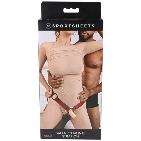 Kinky Pinky Cuffs with Tethers Sportsheets Saffron Back