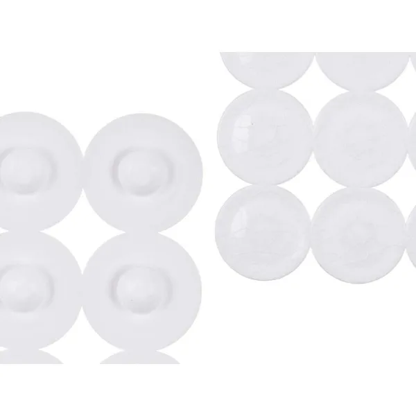 Non-slip Shower Mat Berilo White PVC 68 x 36 x 1 cm (6 Units)