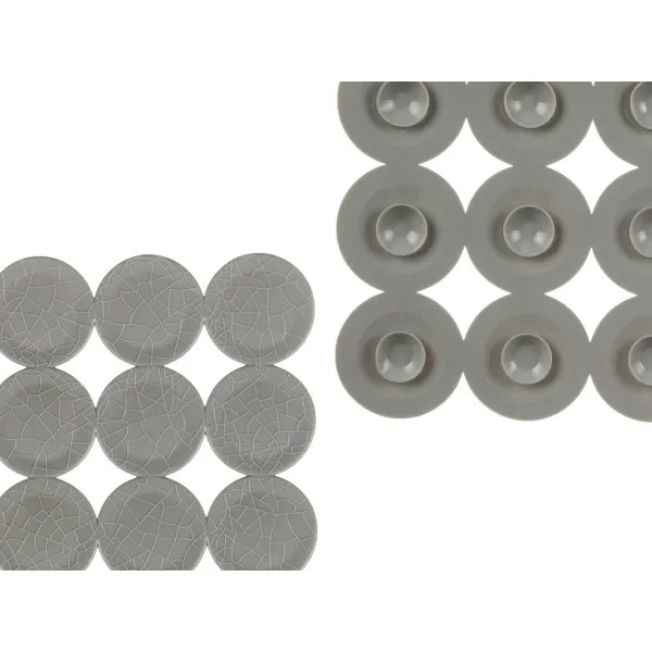 Luistamaton suihkumatto Berilo Harmaa PVC 54 x 54 x 1 cm 6 x 55 x 6 cm (6 osaa)