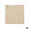 Non-slip Shower Mat Berilo Beige PVC 54 x 54 x 1 cm 6 x 55 x 6 cm (6 Units)