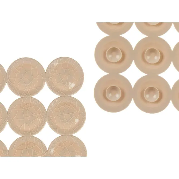 Luistamaton suihkumatto Berilo Beige PVC 54 x 54 x 1 cm 6 x 55 x 6 cm (6 osaa)