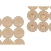 Neslidžios dušo kilimėlis Berilo Rusvai gelsva PVC 54 x 54 x 1 cm 6 x 55 x 6 cm (6 vnt.)