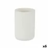 Toothbrush Holder Berilo White Resin 7,8 x 10,5 x 7,8 cm (6 Units)