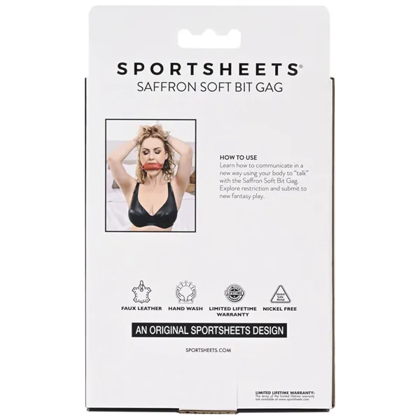 Mouth Gag Sportsheets Soft Black/Red