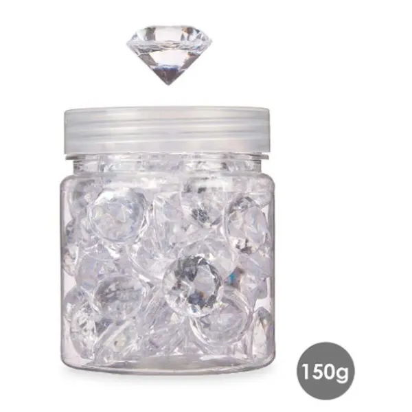 Декоративные камни Gift Decor Прозрачный 150 g Бриллиант (16 штук)