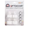Sveču Komplekts Gift Decor Balts 4 x 4 x 3,7 cm 13,5 x 17 x 4 cm LED (12 gb.)