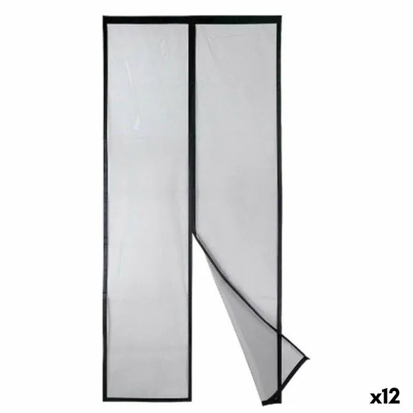 Москитная сетка Kipit Чёрный полиэстер Магнит 90 x 210 cm Магнитный (12 штук)