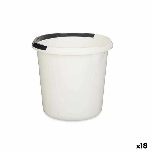 Kahvallinen sanko Valkoinen Antrasiitinharmaa 10 L 30 x 28,5 x 30 cm (18 osaa)