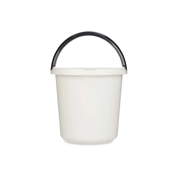 Ведро с ручкой Белый Антрацитный 10 L 30 x 28,5 x 30 cm (18 штук)