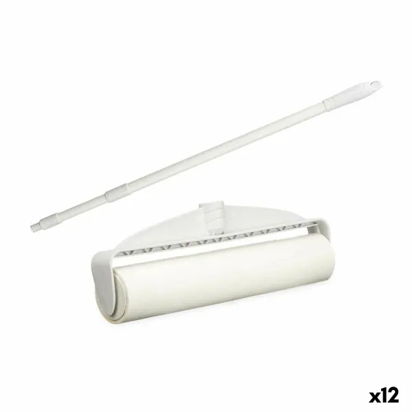 Nukanpoistaja Valkoinen 25 x 70 x 6,5 cm Teleskooppinen (12 osaa)