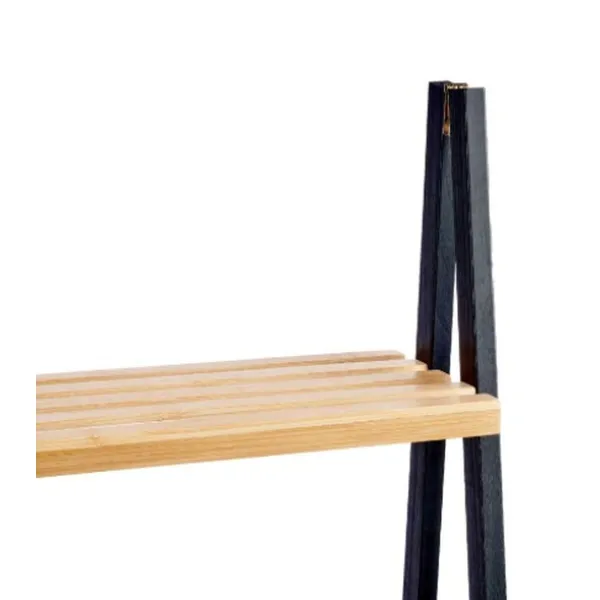 Vonios lentynos Berilo Juoda Natūralus 40 x 109,3 x 30 cm