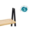 Vannasistabas Plaukti Berilo Melns Dabisks 40,3 x 81,5 x 30 cm