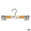 Drabužių pakabų rinkinys Kipit Ruda Sidabras Medžio Metalinis 28,5 x 2,5 x 11,5 cm 28,5 x 11,5 x 4 cm 28,5 x 11,5 x 6 cm Spyruok