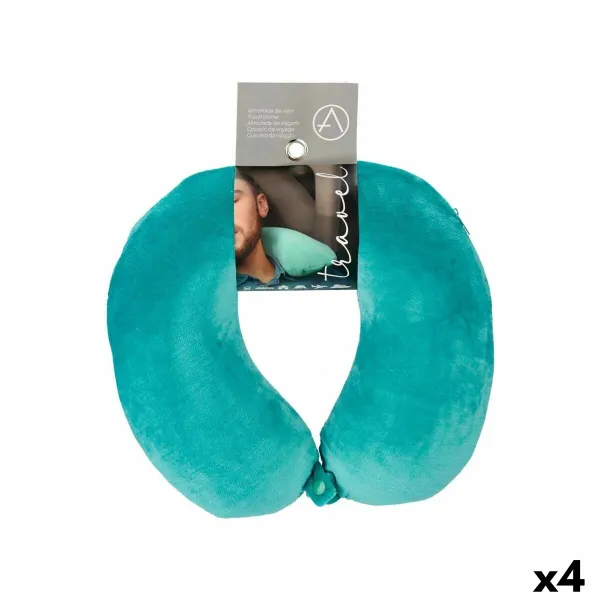 Neck Pillow Green Purple Pink Turquoise 31 x 10,5 x 27,4 cm (4 Units)