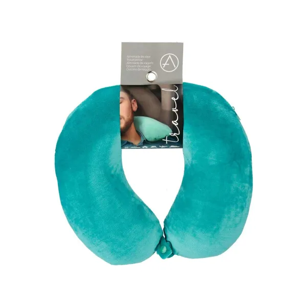 Neck Pillow Green Purple Pink Turquoise 31 x 10,5 x 27,4 cm (4 Units)
